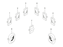 Load image into Gallery viewer, Seat Ventielknoppenset button/control switch for ISRI 6860/NTS1 – 929527-75/00E
